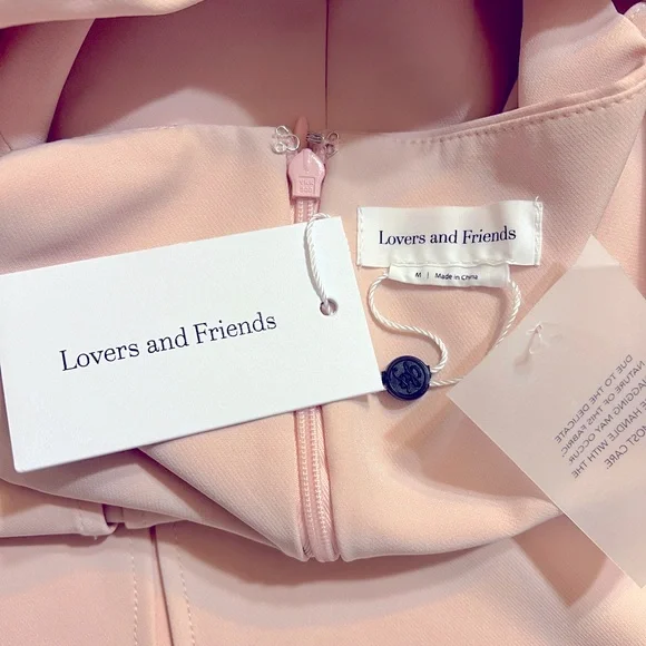 NWT Lovers and Friends Artemis Gown in pink, size M